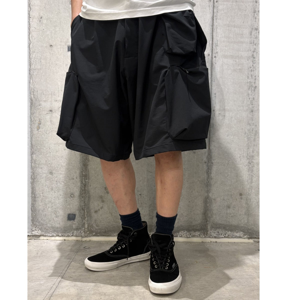 P-M2 Concept Utility Cargo Shorts TECHテックワイドカーゴショーツハーフパンツ