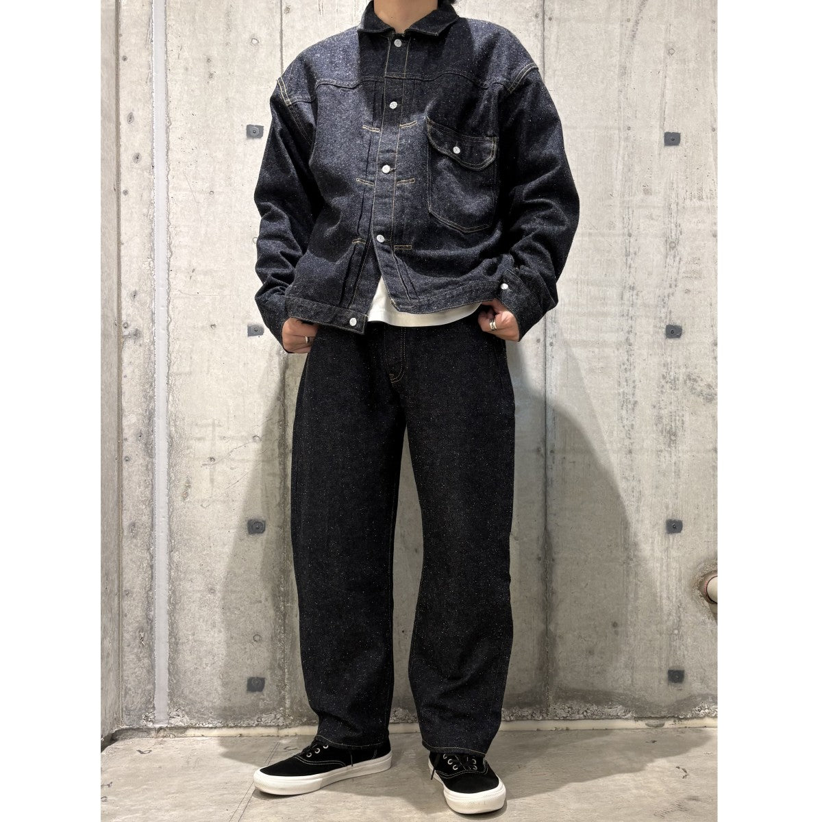 #012 LV36’s T-Back Jacket／ONE-WASHED ウォッシュ加工Tバックデニムジャケット