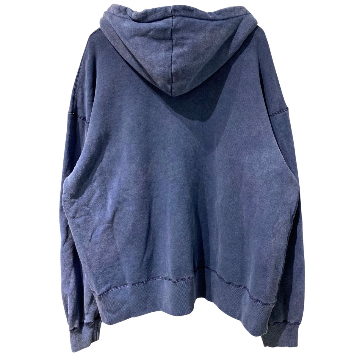 Sweat parkaバイオフェード加工オーバーサイズスウェット