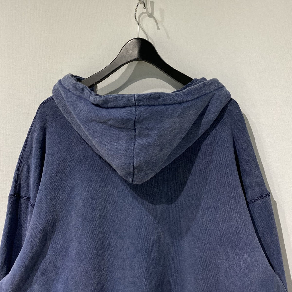 Sweat parkaバイオフェード加工オーバーサイズスウェット