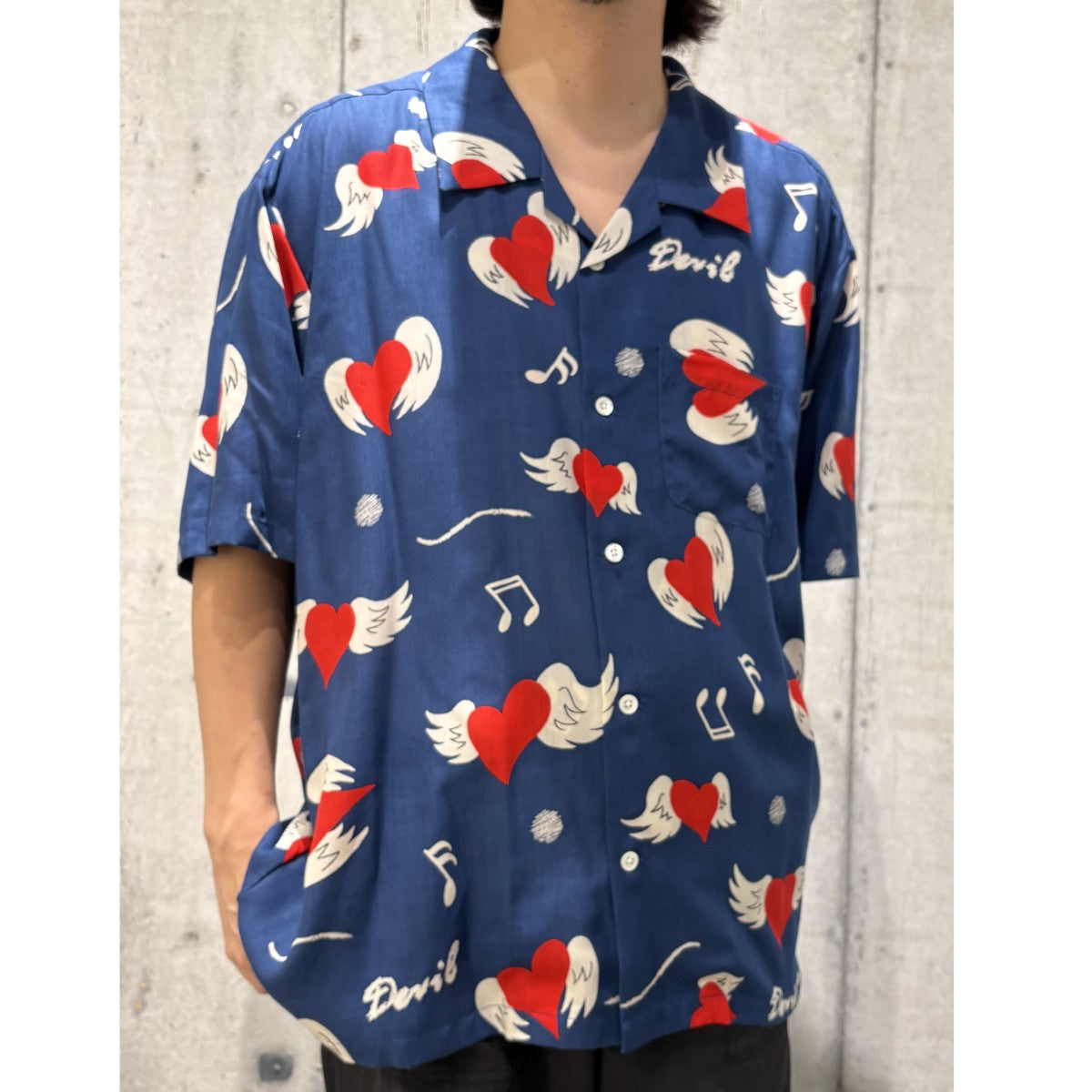 26SS愛狂 総柄アロハシャツ