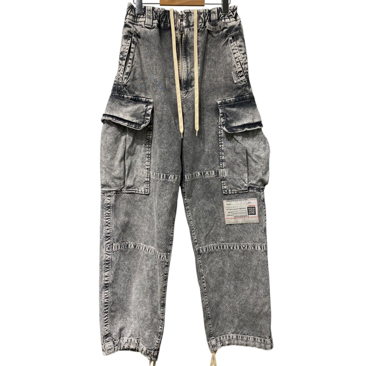 24AWAmateur Sewn Military Trousersミリタリー加工ワイドデニムパンツ
