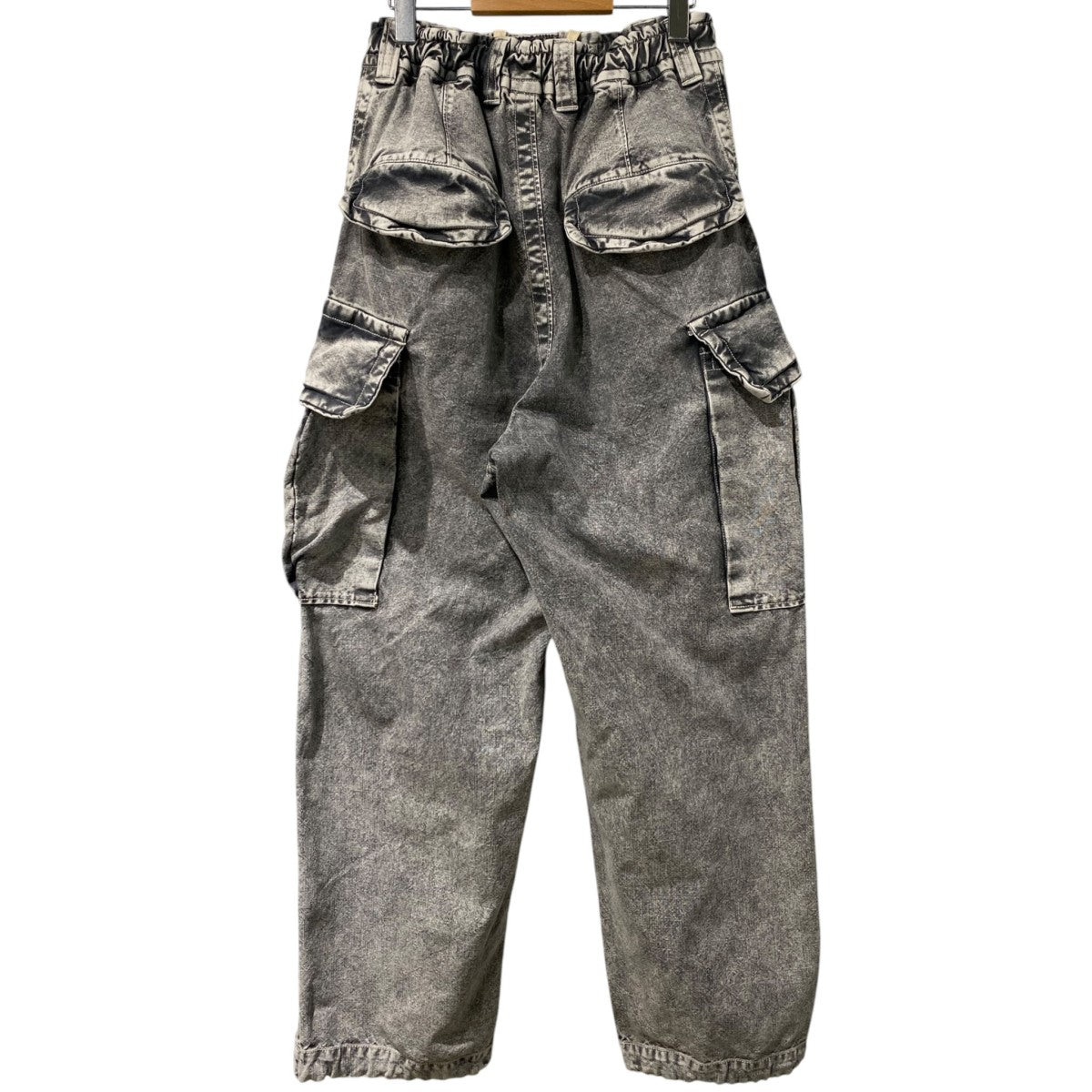 24AWAmateur Sewn Military Trousersミリタリー加工ワイドデニムパンツ