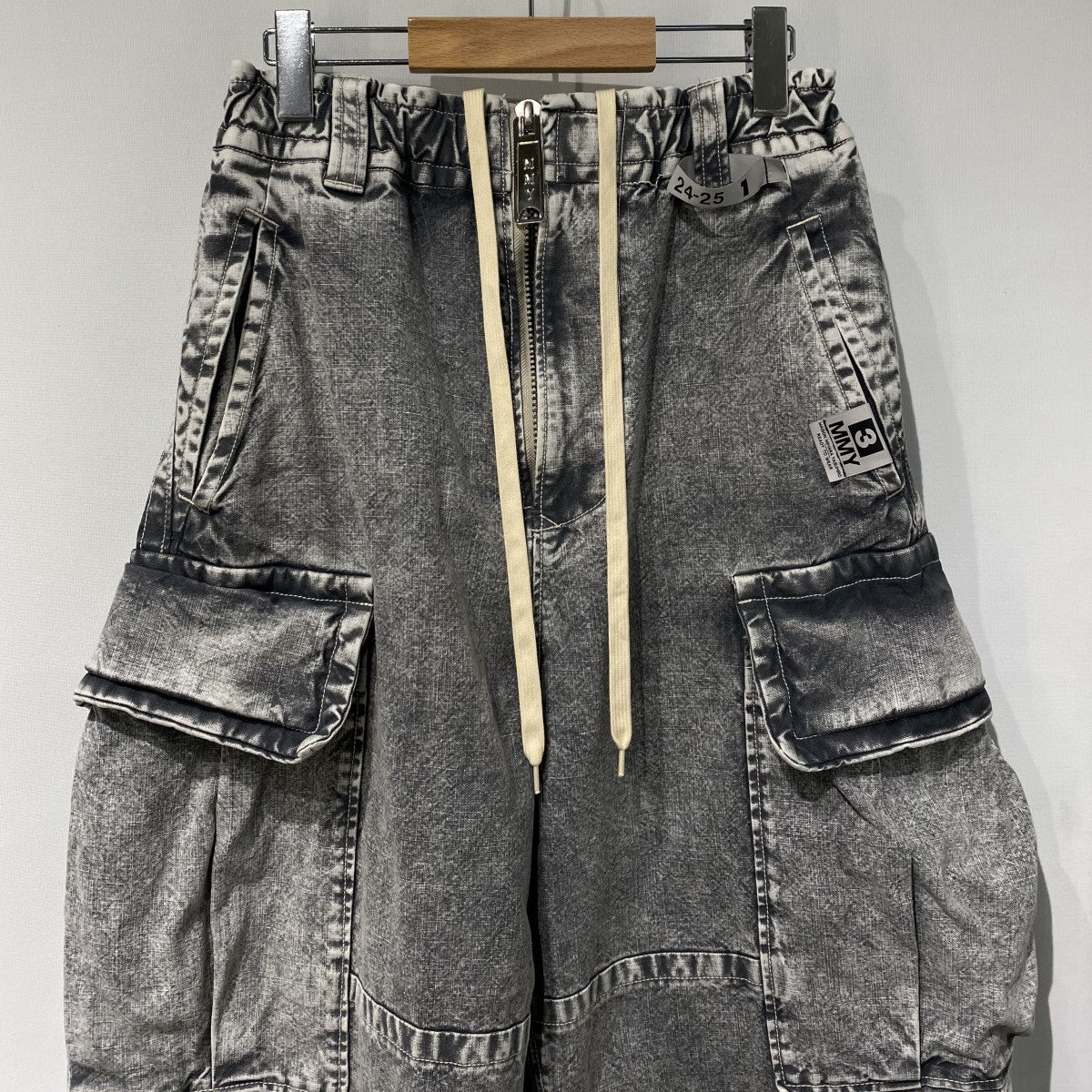24AWAmateur Sewn Military Trousersミリタリー加工ワイドデニムパンツ