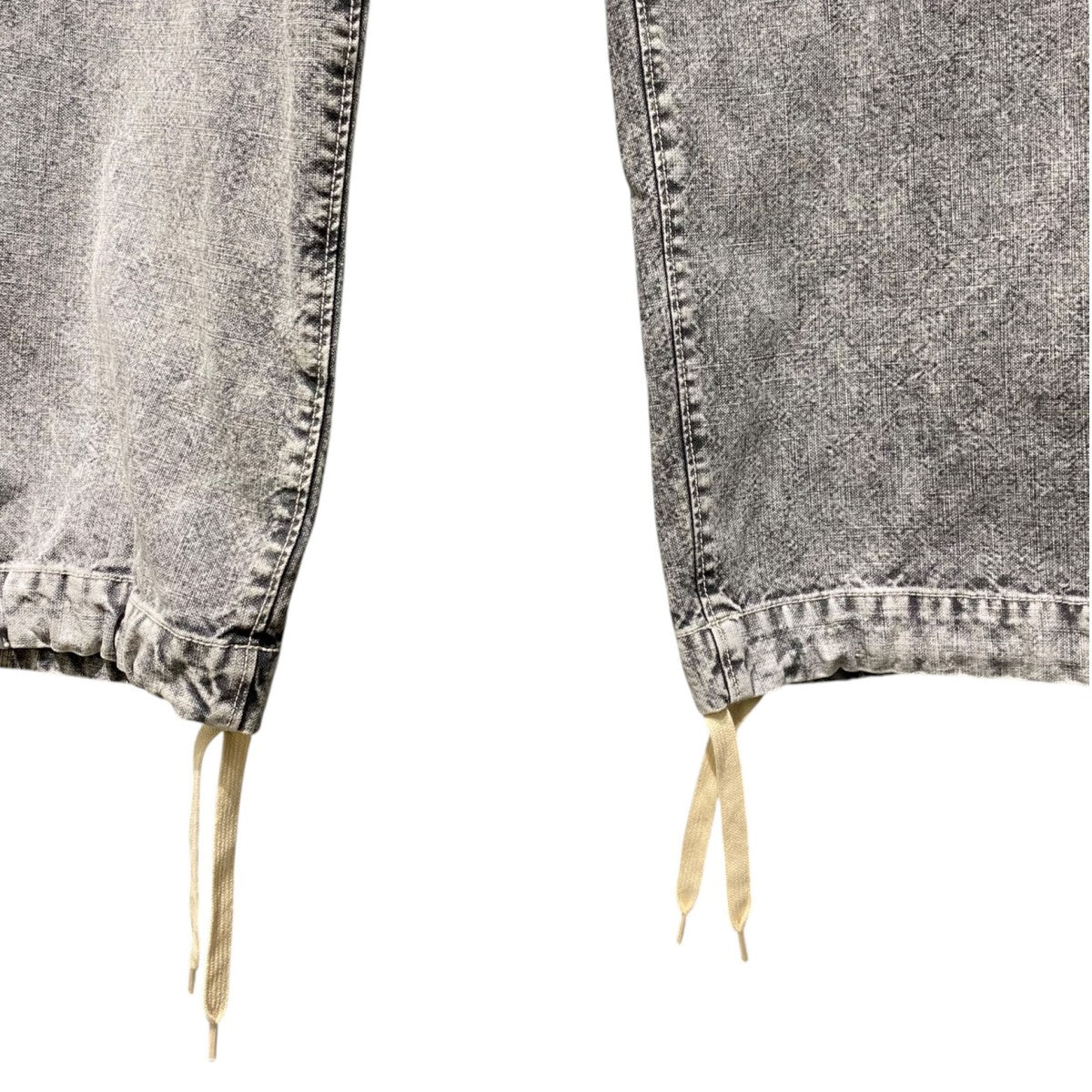 24AWAmateur Sewn Military Trousersミリタリー加工ワイドデニムパンツ