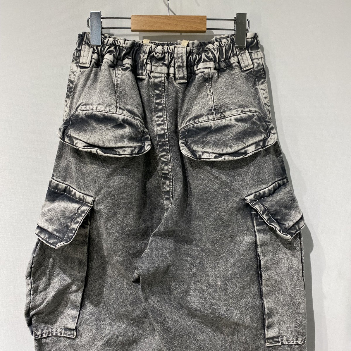 24AWAmateur Sewn Military Trousersミリタリー加工ワイドデニムパンツ