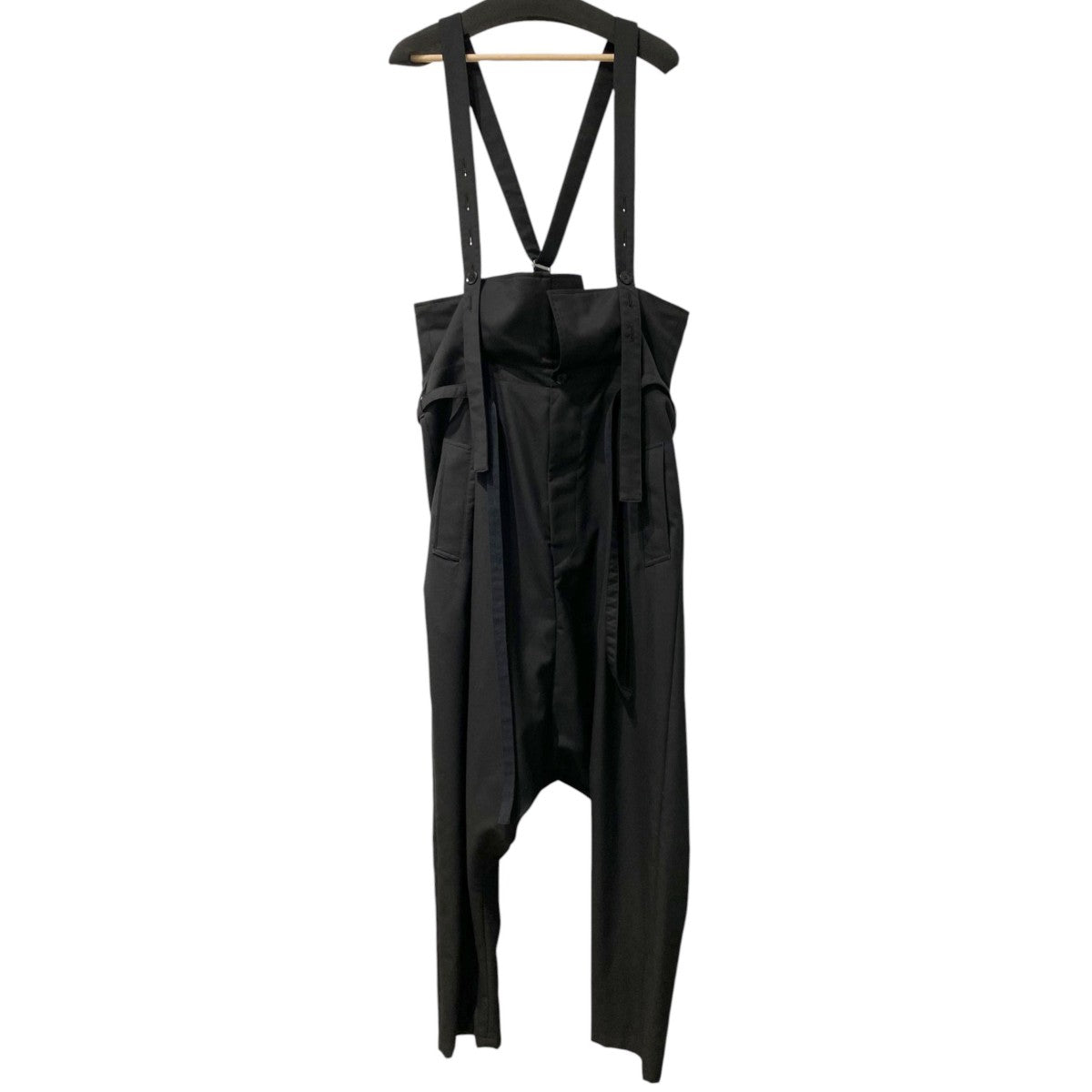 Gabardine High Waist Sarouel PantsウールポリギャバジンハイウエストサルエルパンツGZ-P10-100
