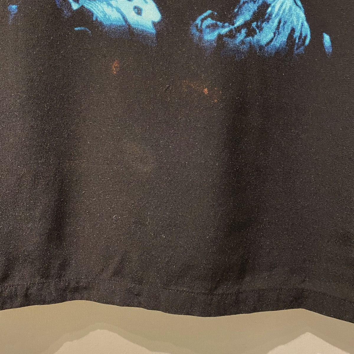 18SSMichael Jackson THRILLER Aloha Shirtマイケルジャクソンバックスリラープリントアロハシャツ