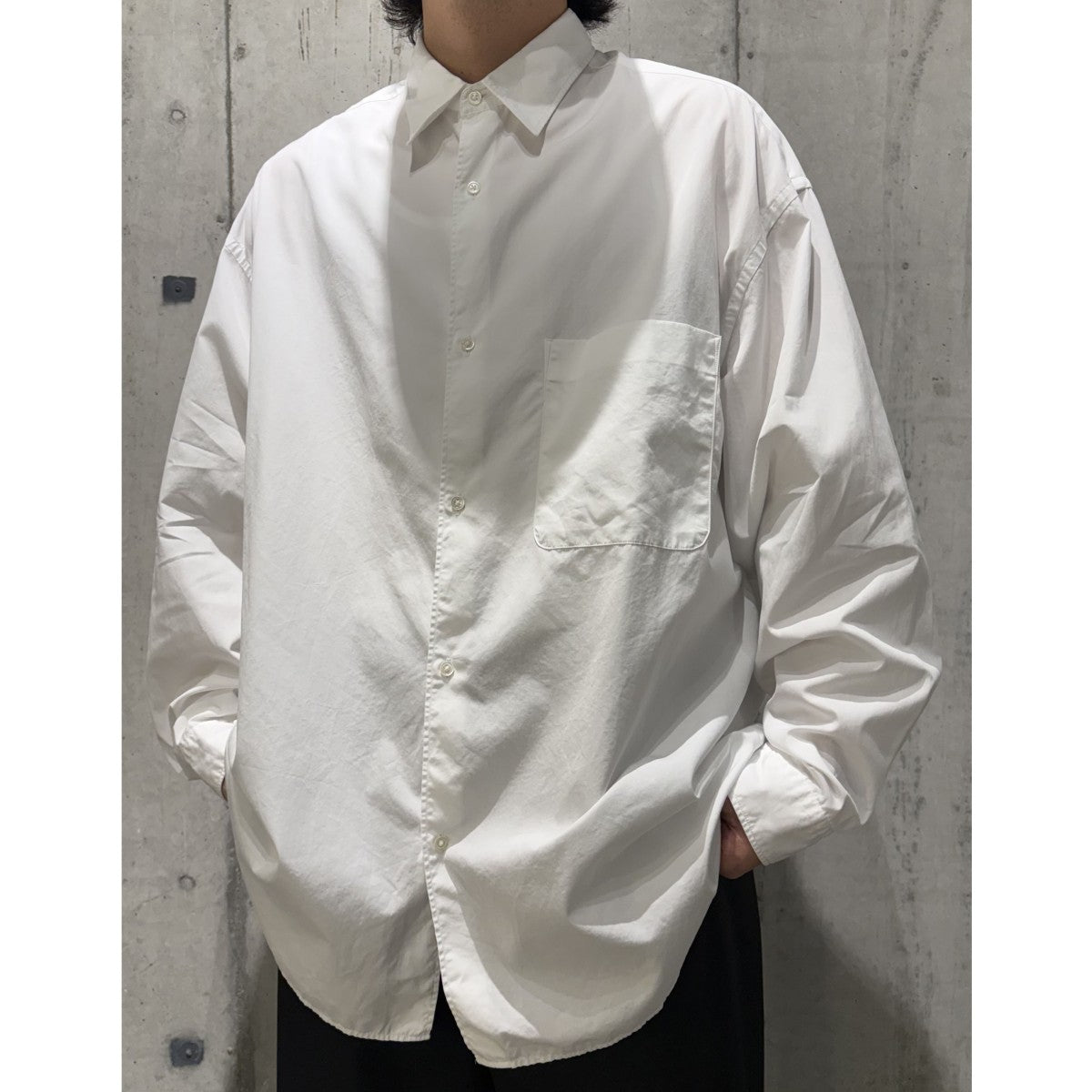 Oversized Regular Collar Shirtオーバーサイズレギュラーカラーシャツ