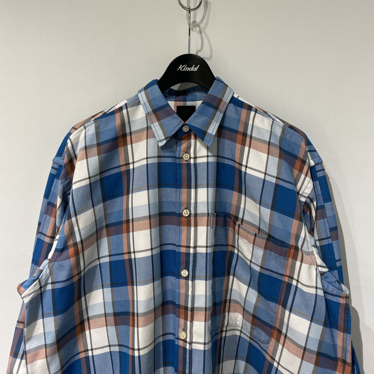 22SSTech Work Shirts Flannel Plaidsオーバーサイズテックワークチェックシャツ