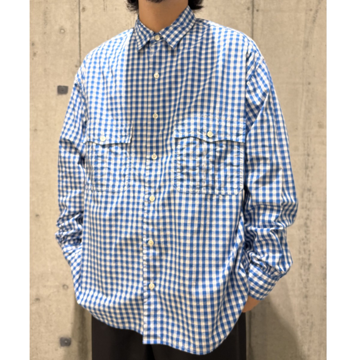 Roll Up Gingham Check Shirtロールアップギンガムチェックシャツ