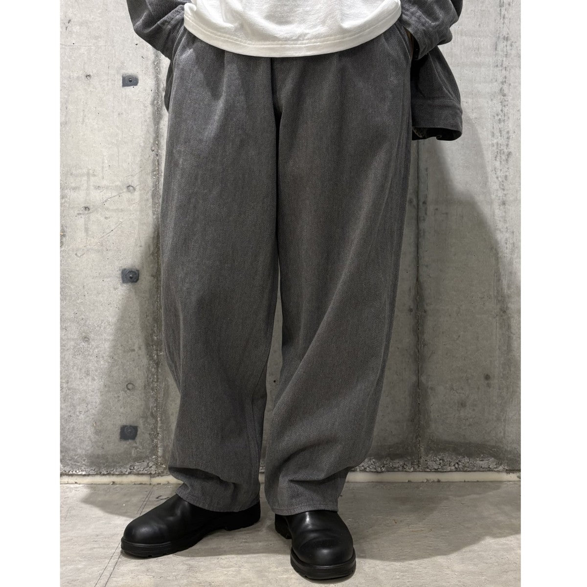 Graphpaper Colorfast Denim Blouson＆2 Tuck Pantsオーバーサイズデニムジャケット＆2タックワイドデニムパンツ セットアップ 古着・中古-3枚目のアイテム画像