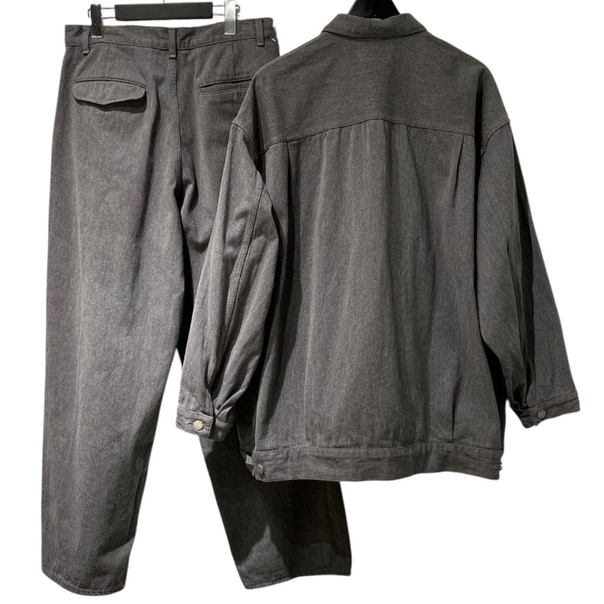 Graphpaper Colorfast Denim Blouson＆2 Tuck Pantsオーバーサイズデニムジャケット＆2タックワイドデニムパンツ セットアップ 古着・中古-4枚目のアイテム画像