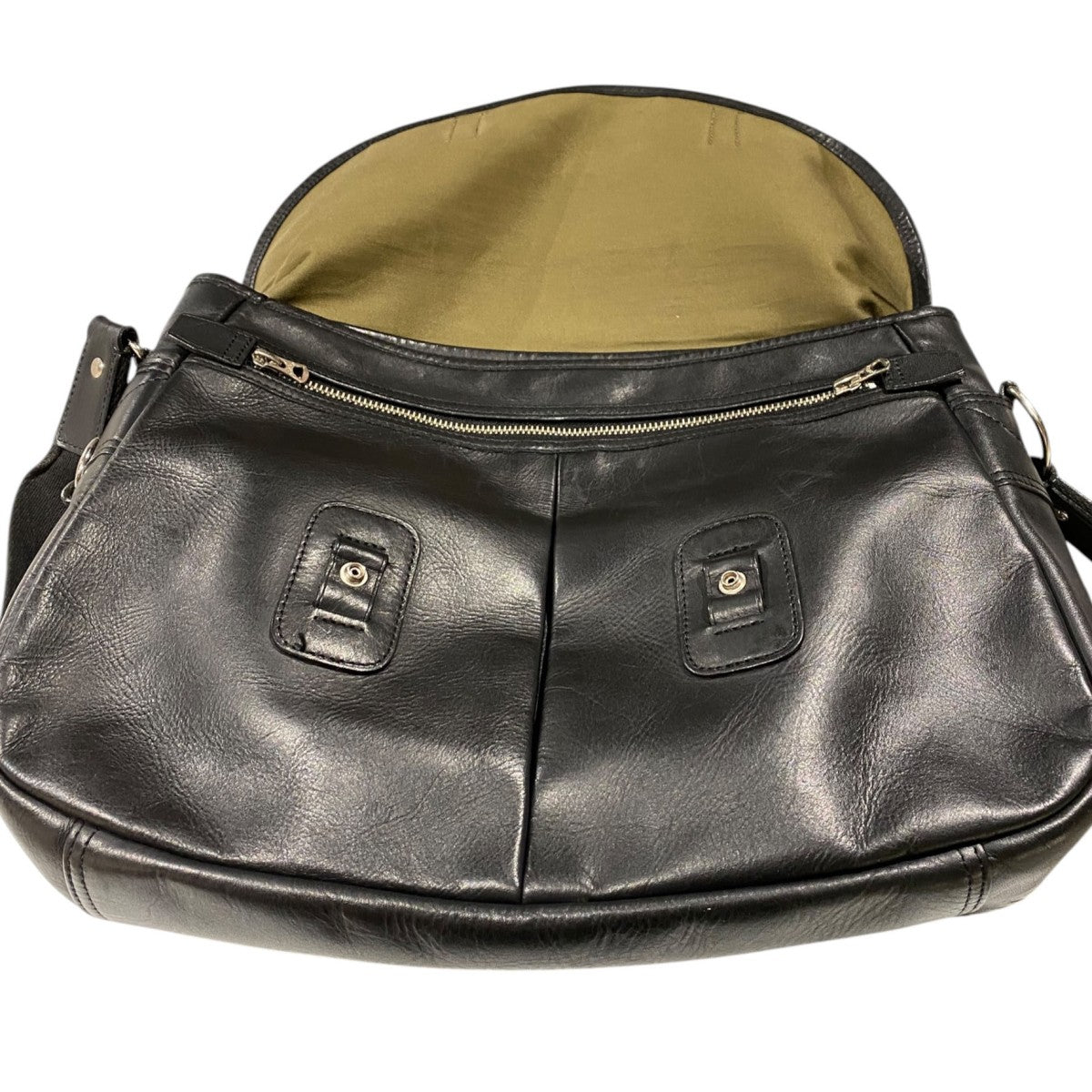 CLASP Shoulder Bag(L)レザーショルダーバッグ