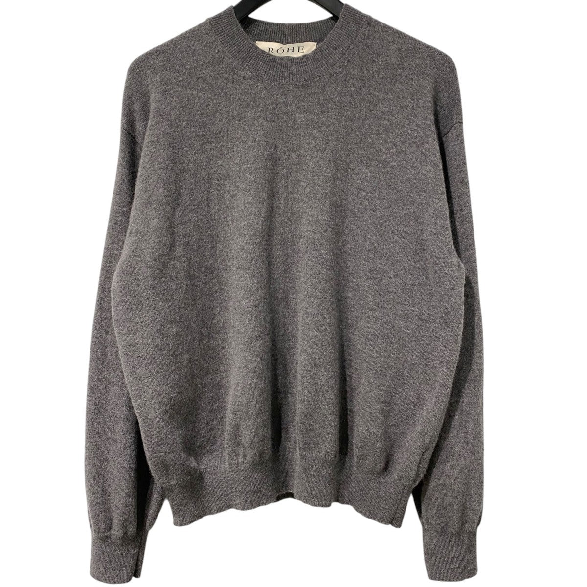 Wool Cashmere Mock Neck Sweaterコットンカシミヤスリットモックネックニットセーター