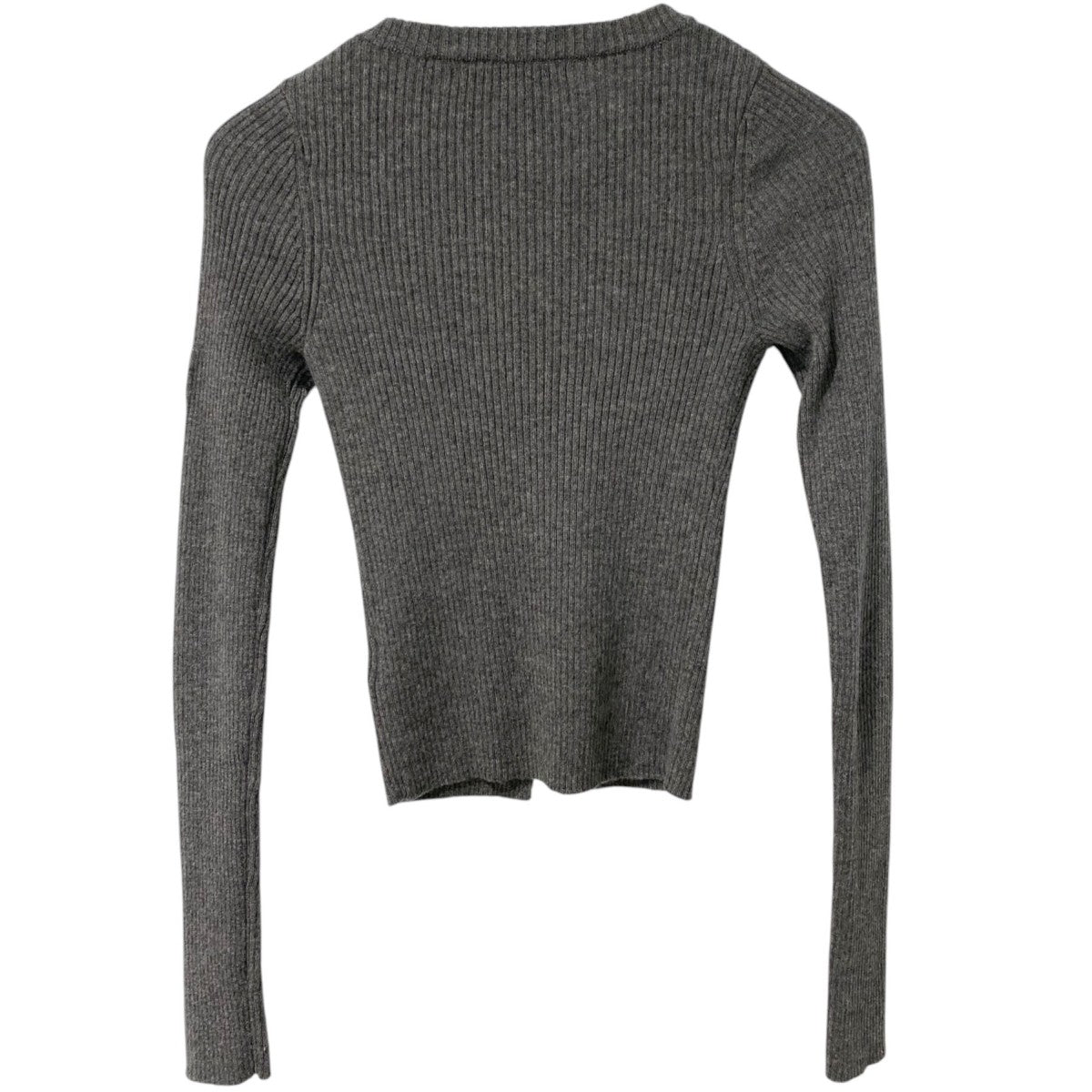 25SSTight Ribbed-Knit Zip SweaterウールカシミヤタイトZIPニットセーター