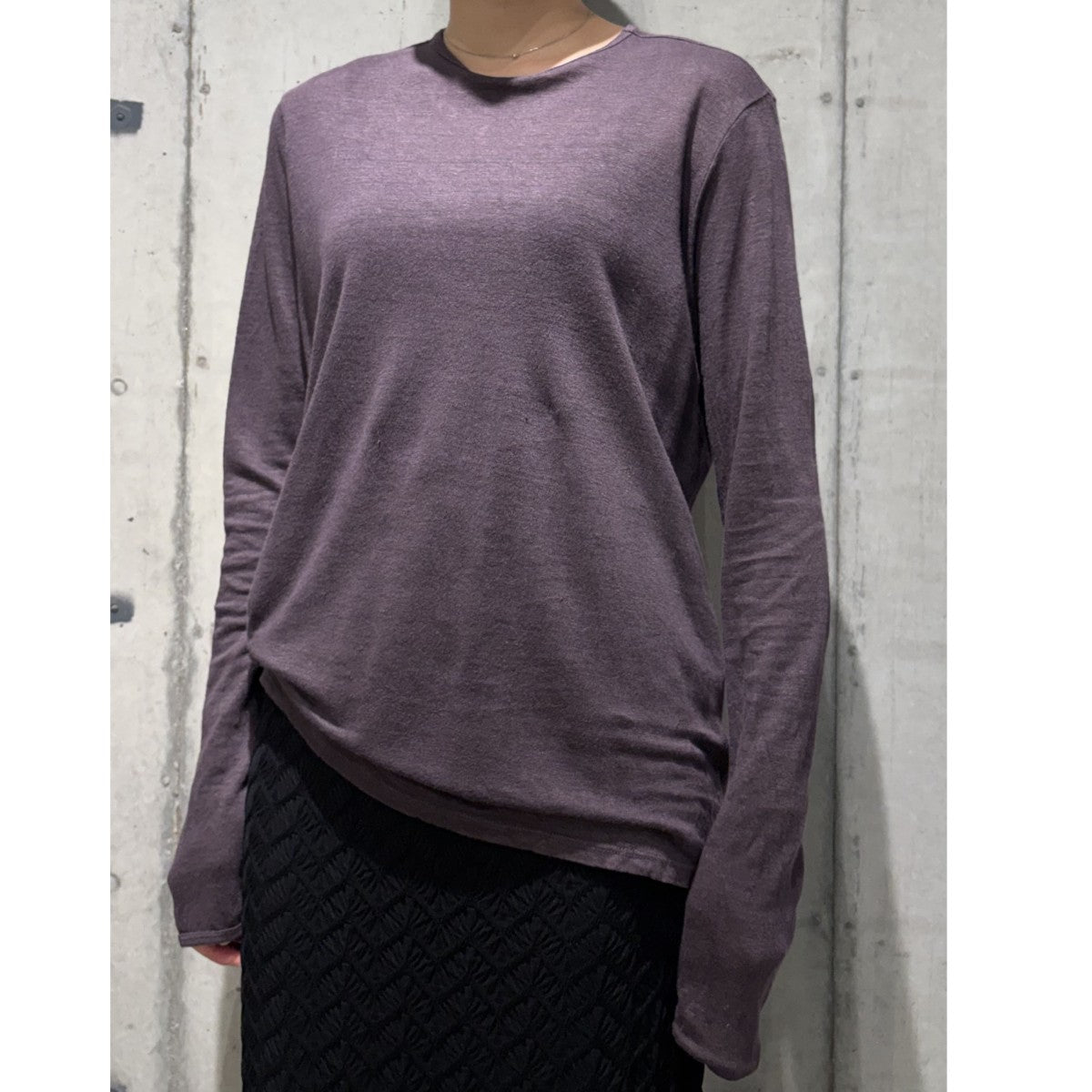 24SSNO．87 Linen Long Sleeve T-Shirtリネンロングスリーブカットソー