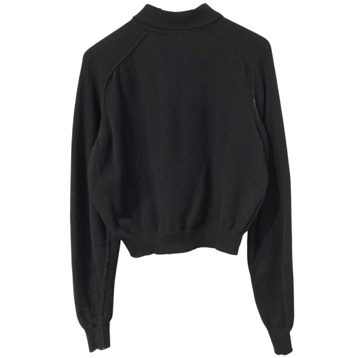 24AWWL／CA COLLAR Pulloverショート丈ニットポロシャツ