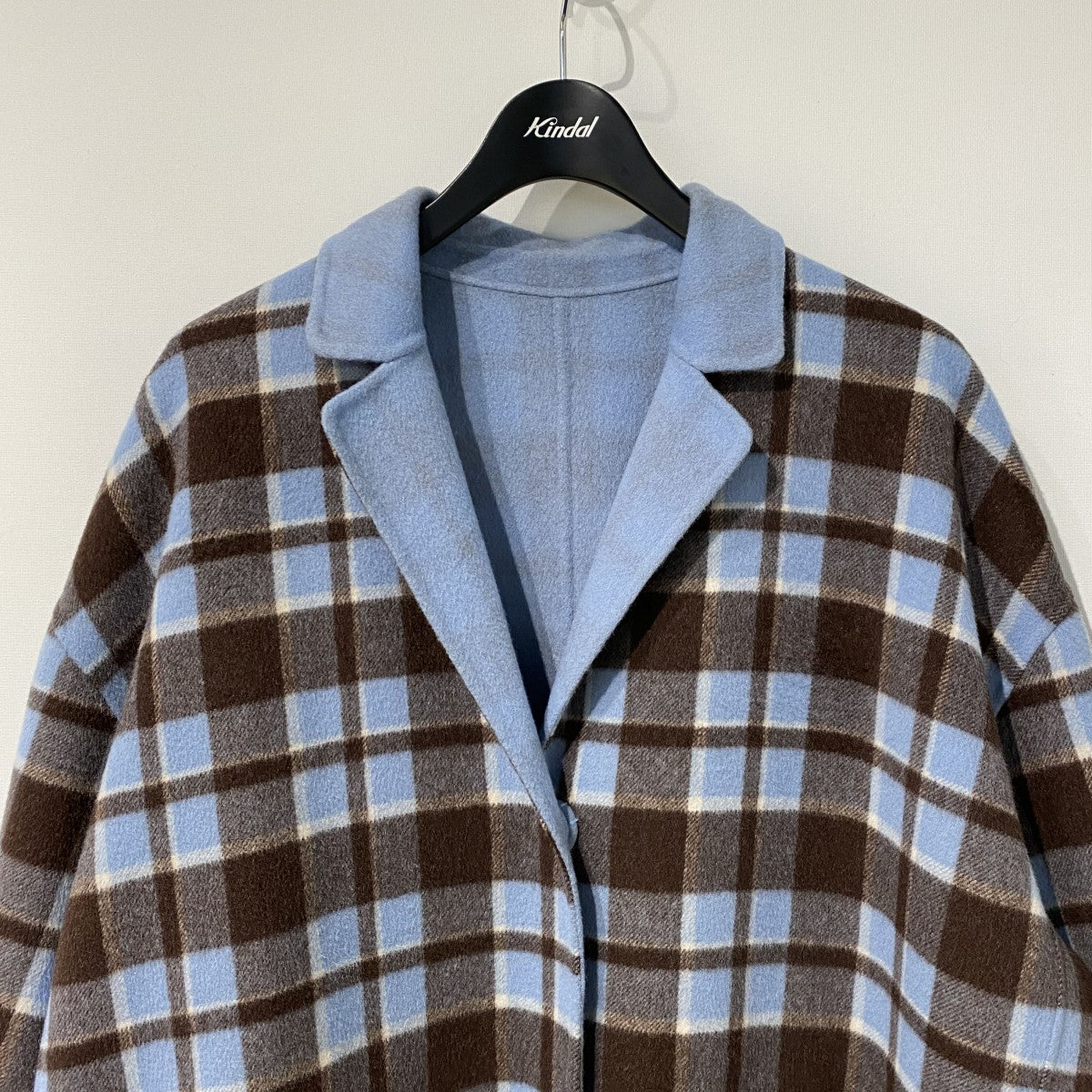 23AWビッグチェックリバーシブルコート