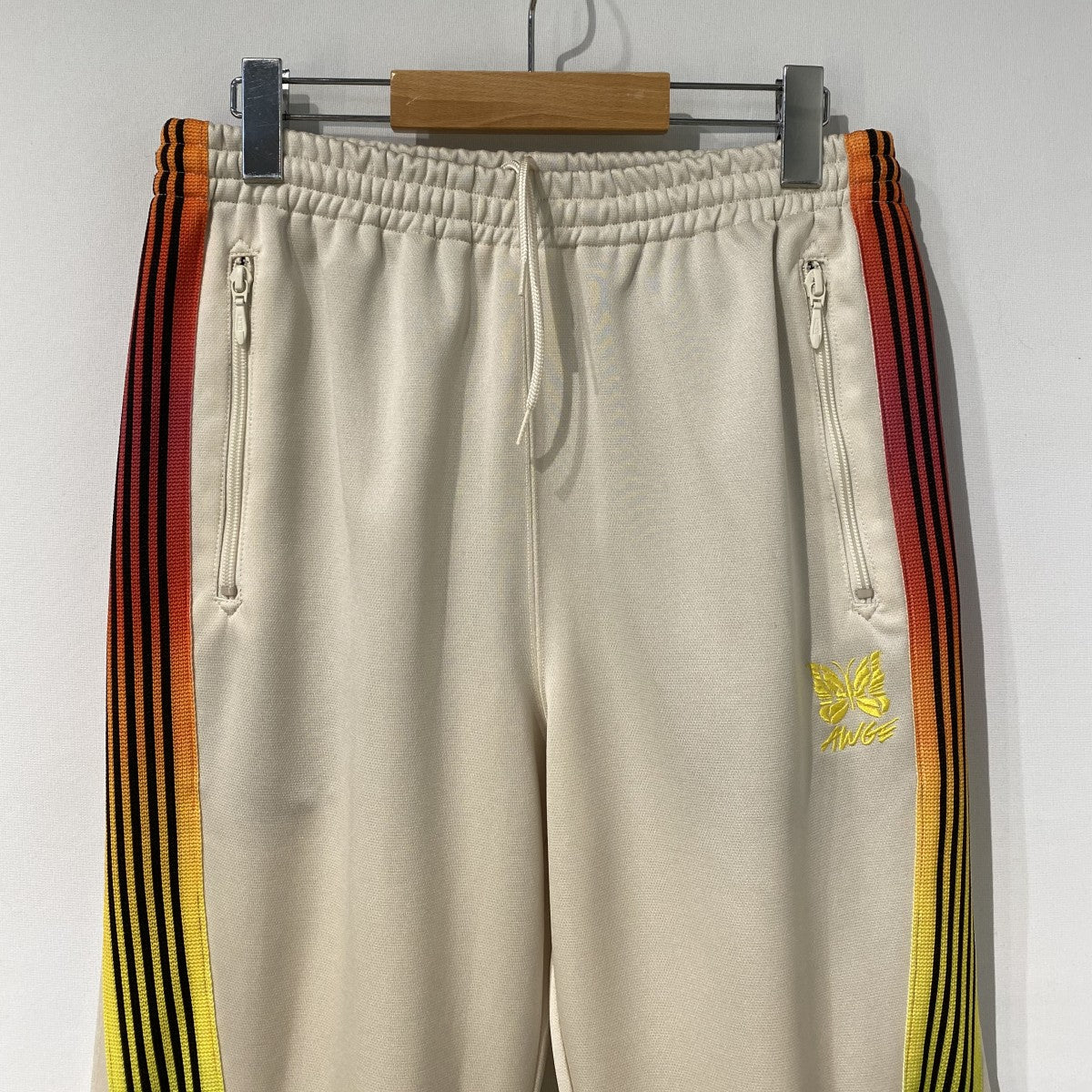 Zipped Track Pant Poly Smoothストレートトラックパンツ