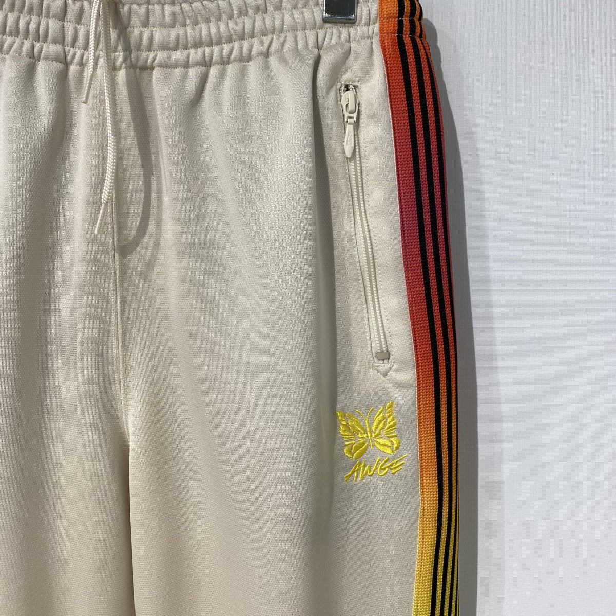 Zipped Track Pant Poly Smoothストレートトラックパンツ