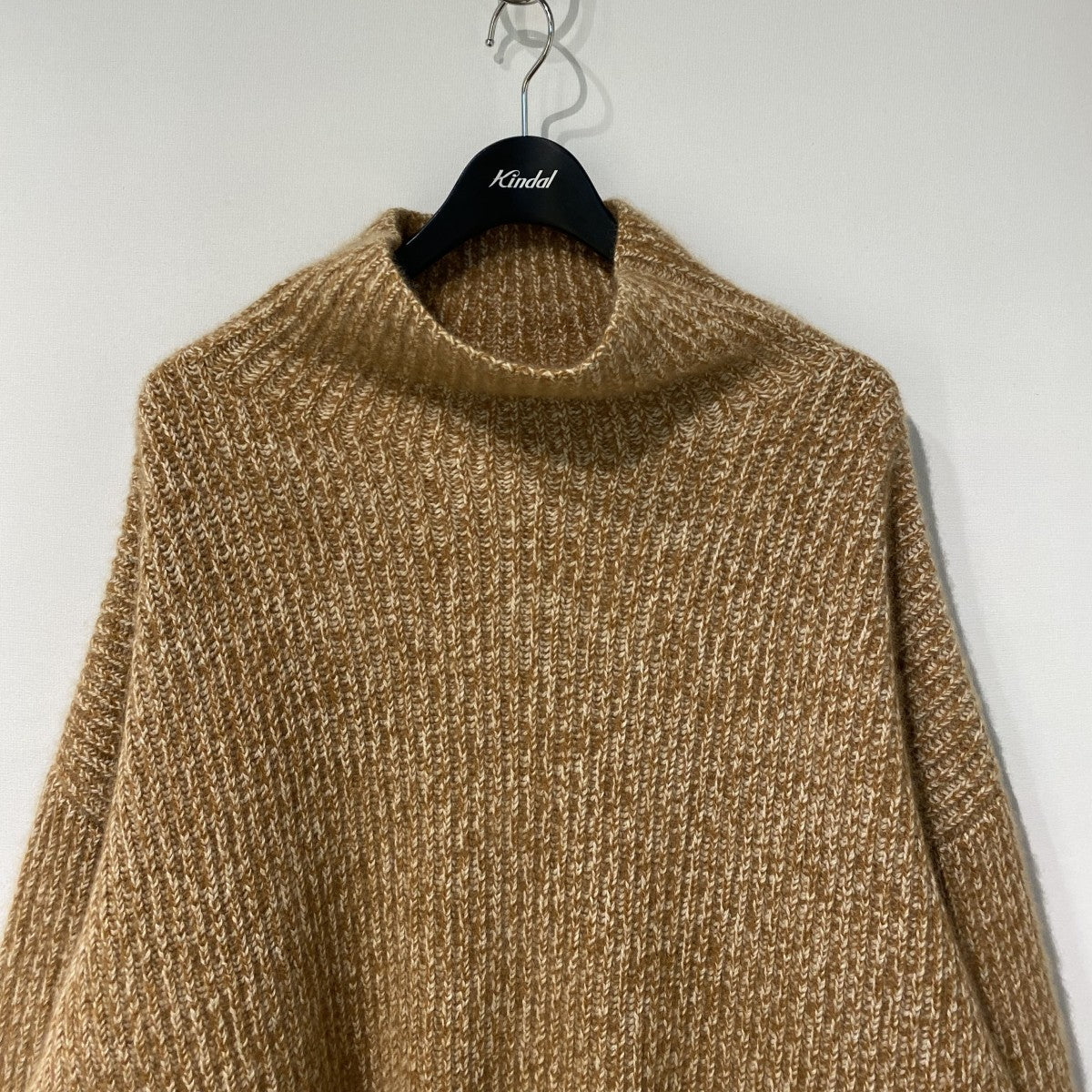 CELINE by×PHOEBE PHILO Cashmere Chunky Knit 2WAYスリットカシミヤショート丈オーバーサイズタートルネックニットセーター 古着・中古-4枚目のアイテム画像