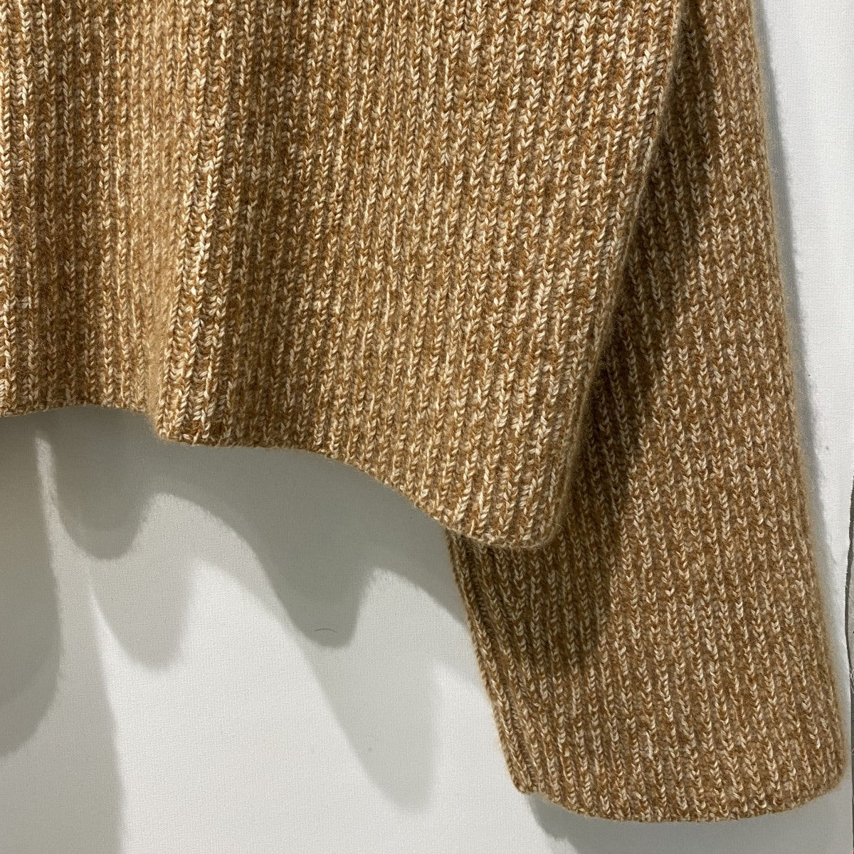 CELINE by×PHOEBE PHILO Cashmere Chunky Knit 2WAYスリットカシミヤショート丈オーバーサイズタートルネックニットセーター 古着・中古-5枚目のアイテム画像