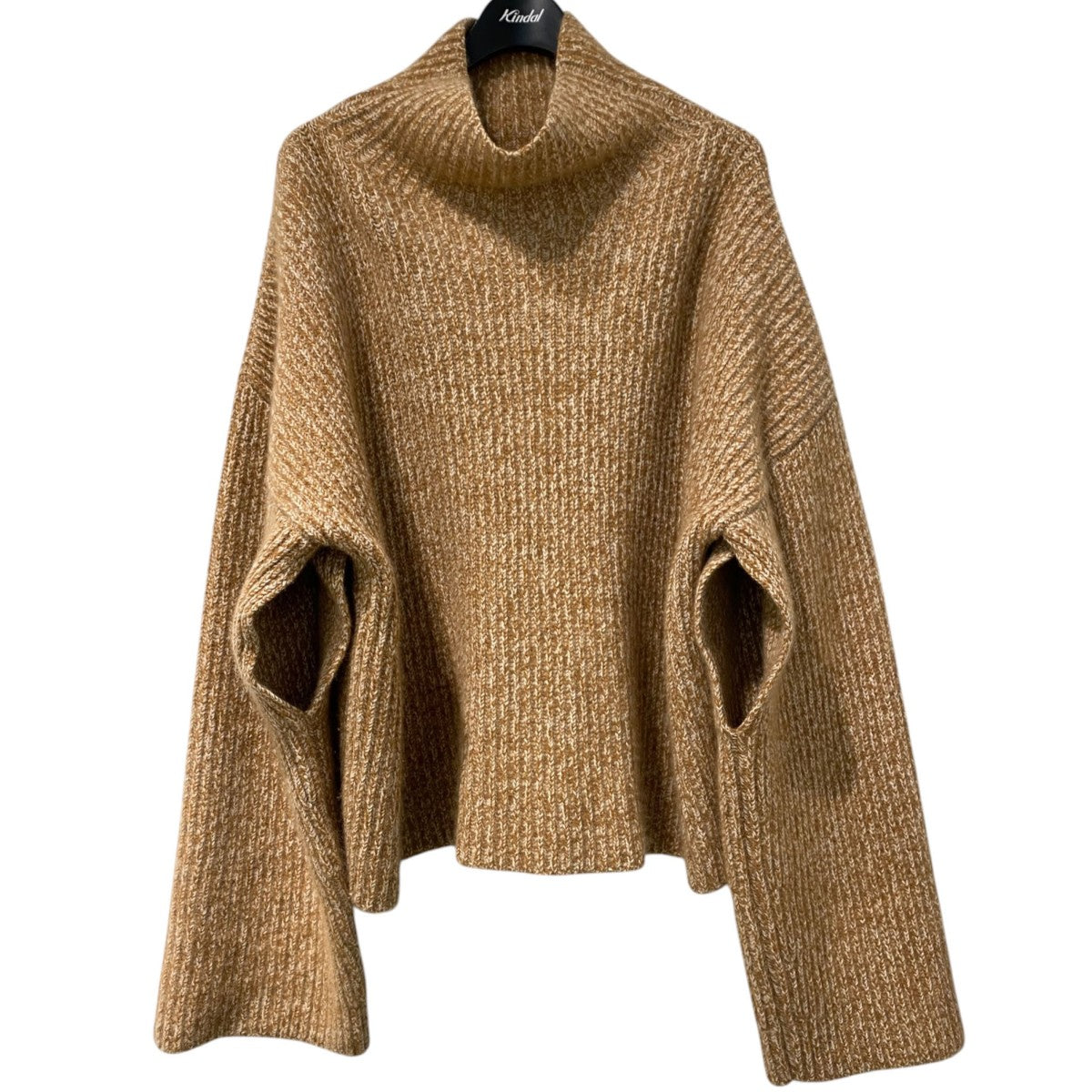CELINE by×PHOEBE PHILO Cashmere Chunky Knit 2WAYスリットカシミヤショート丈オーバーサイズタートルネックニットセーター 古着・中古-7枚目のアイテム画像