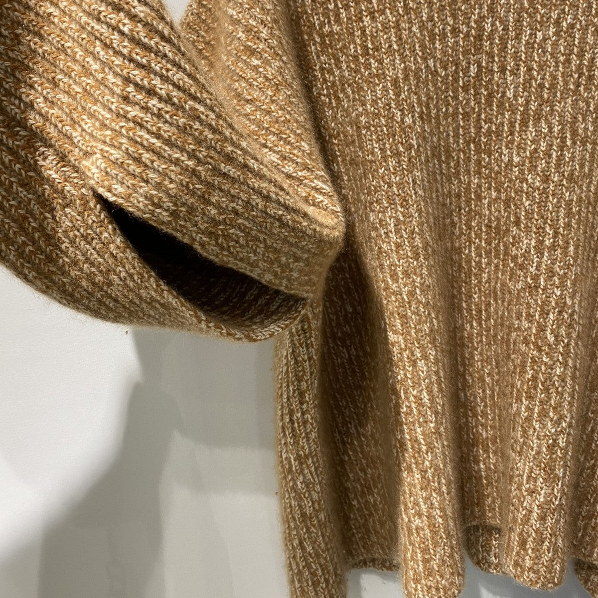 CELINE by×PHOEBE PHILO Cashmere Chunky Knit 2WAYスリットカシミヤショート丈オーバーサイズタートルネックニットセーター 古着・中古-8枚目のアイテム画像