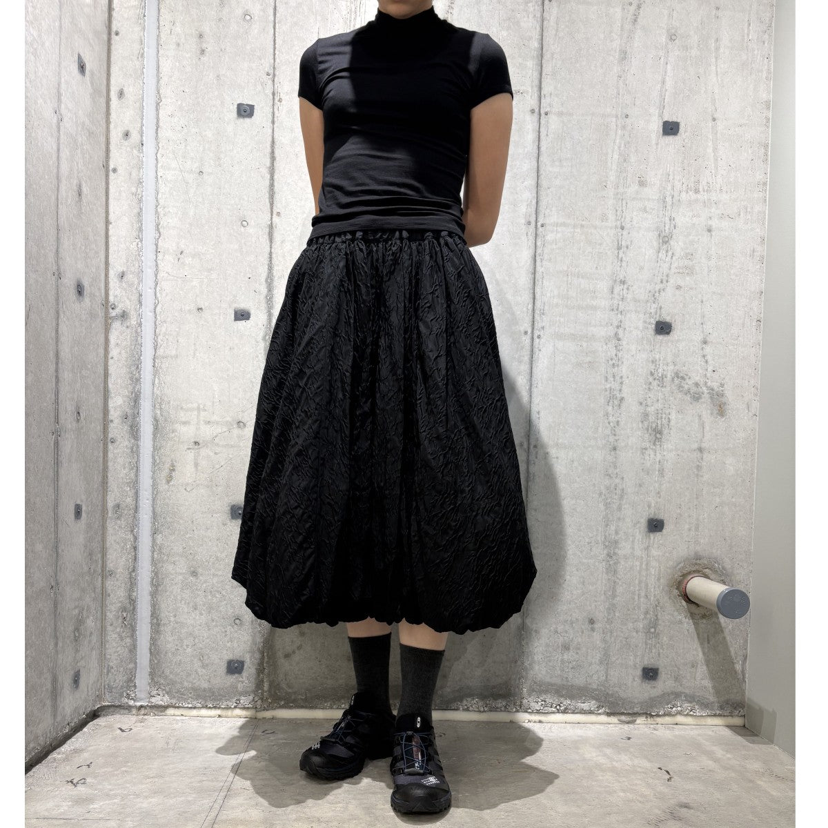 yo BIOTOP(ヨー ビオトープ) tencel high neck teeテンセルハイネックT