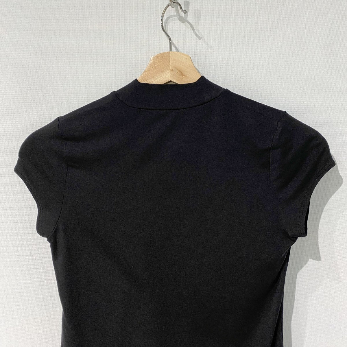 tencel high neck teeテンセルハイネックTシャツ ストレッチ