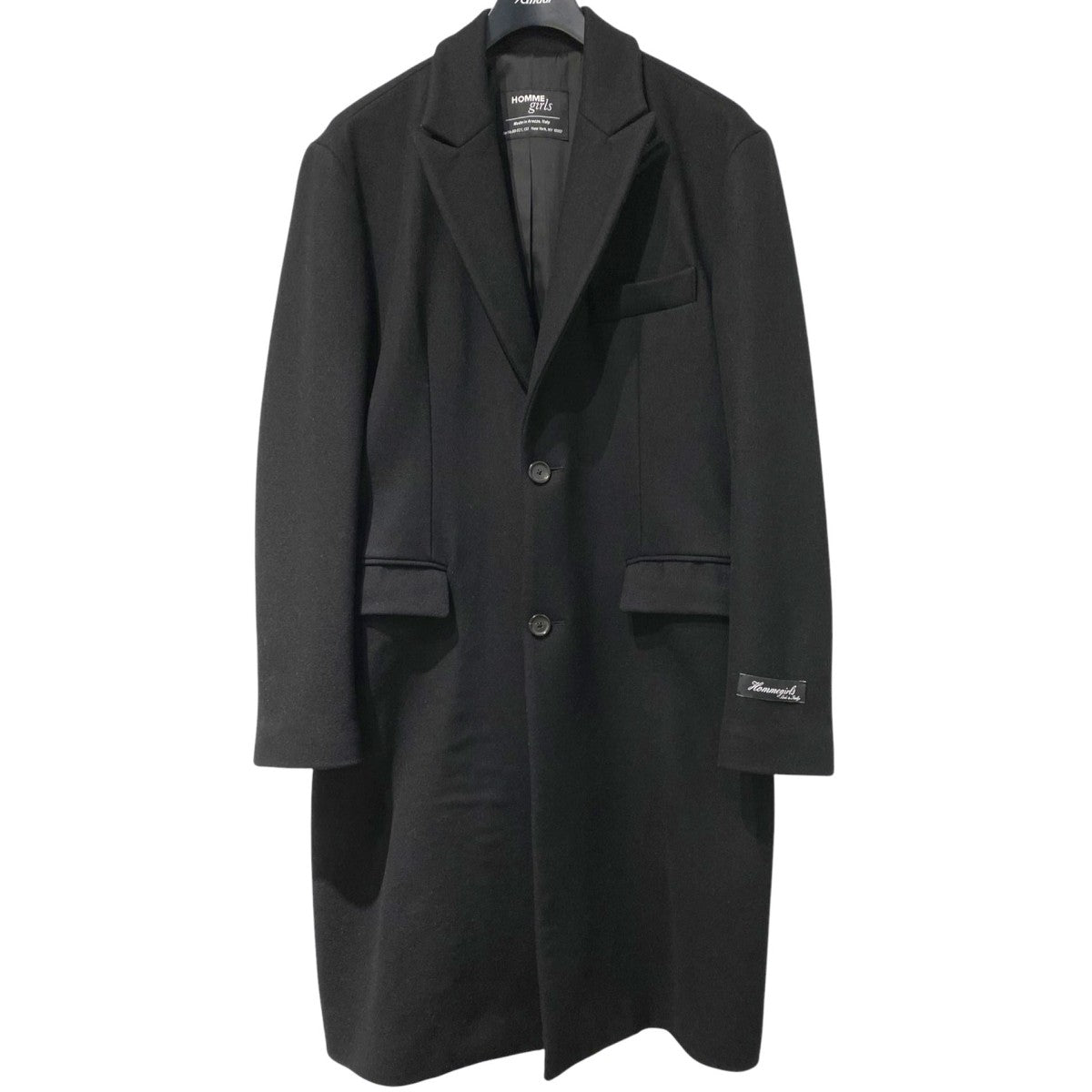 HOMMEgirls 24SSWOOL OVER COATウールオーバーコート 古着・中古-1枚目のアイテム画像