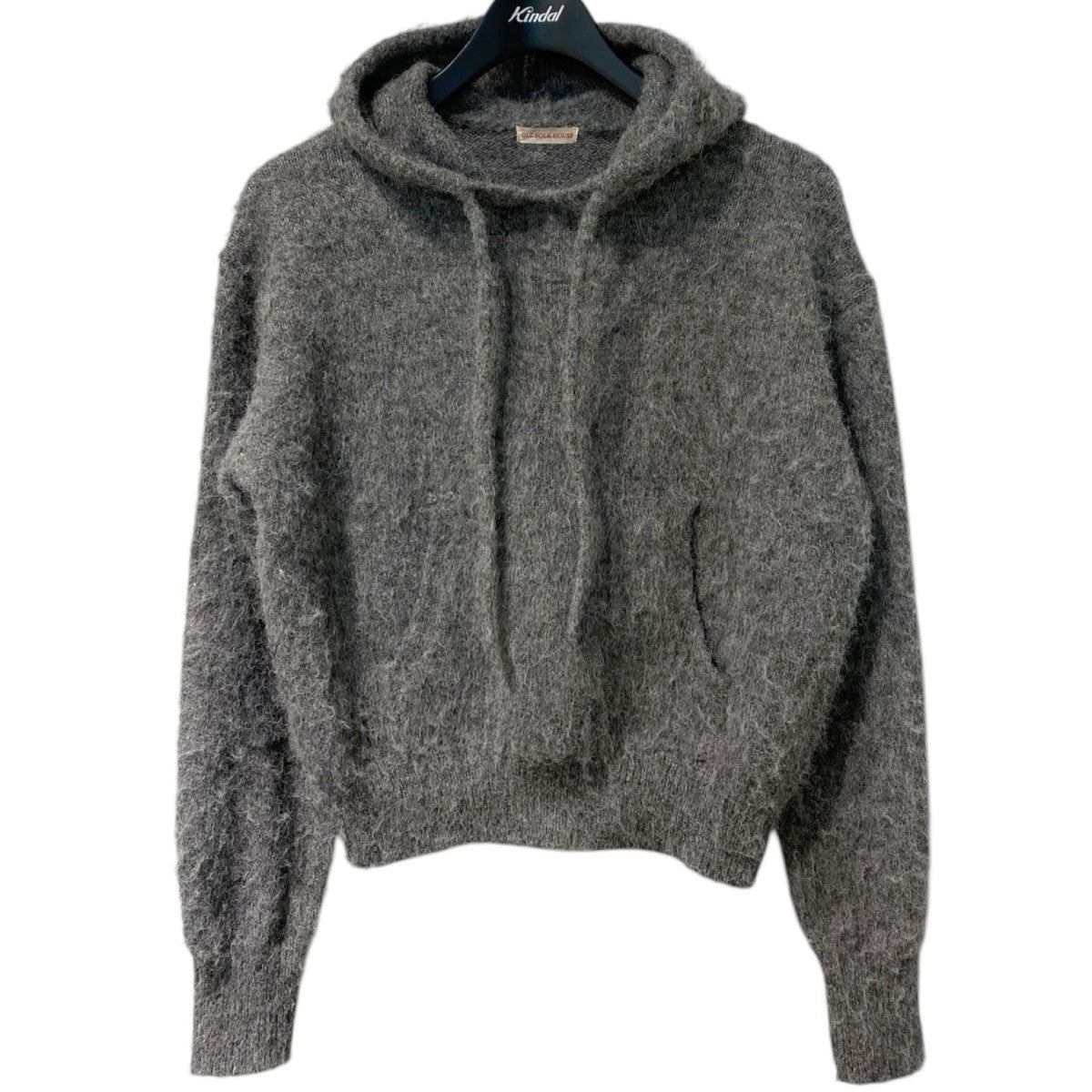 OLD FOLK HOUSE 24AWPet-Hoodieペットフーディ加工ショート丈Knitニットフーディパーカー 古着・中古-1枚目のアイテム画像