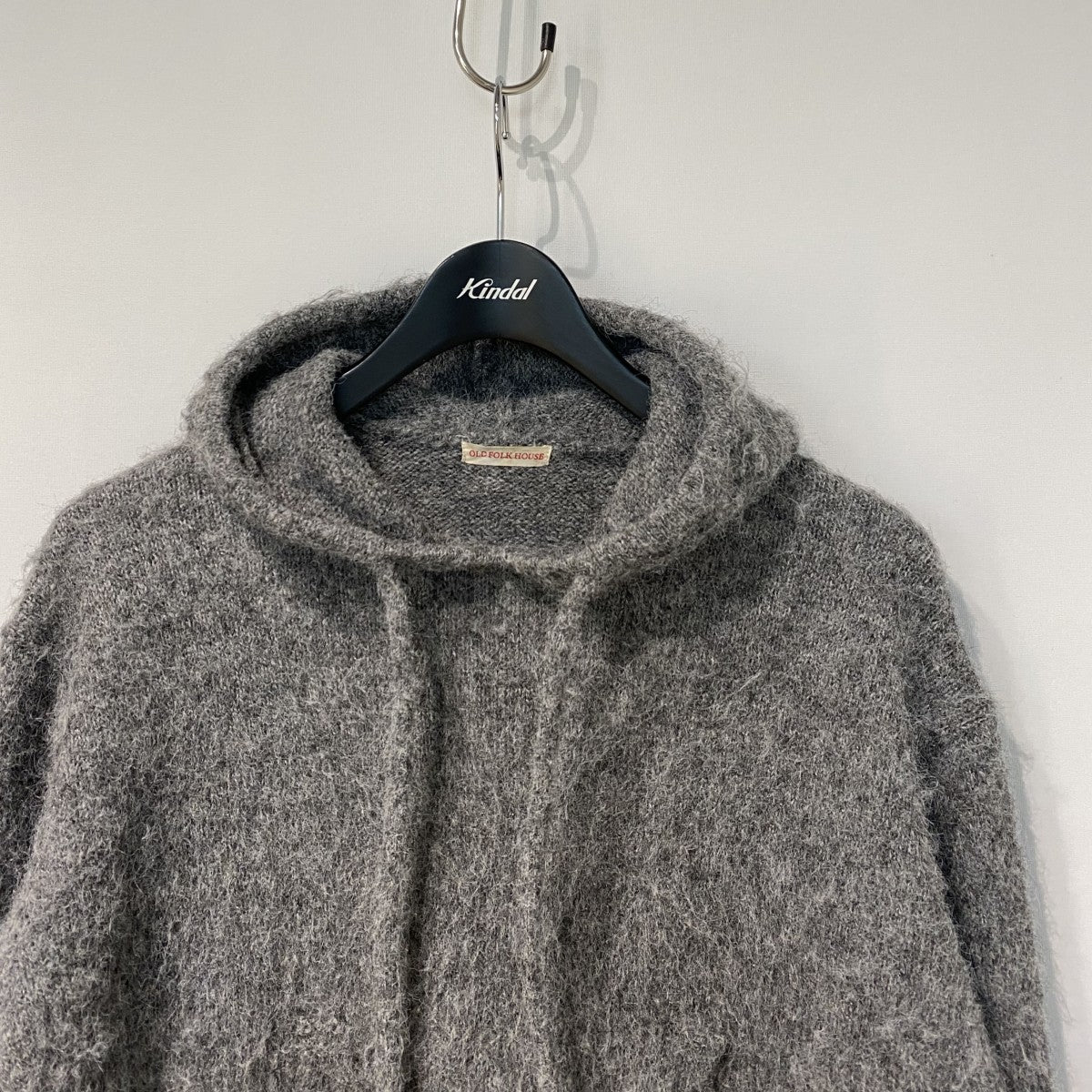 OLD FOLK HOUSE 24AWPet-Hoodieペットフーディ加工ショート丈Knitニットフーディパーカー 古着・中古-3枚目のアイテム画像