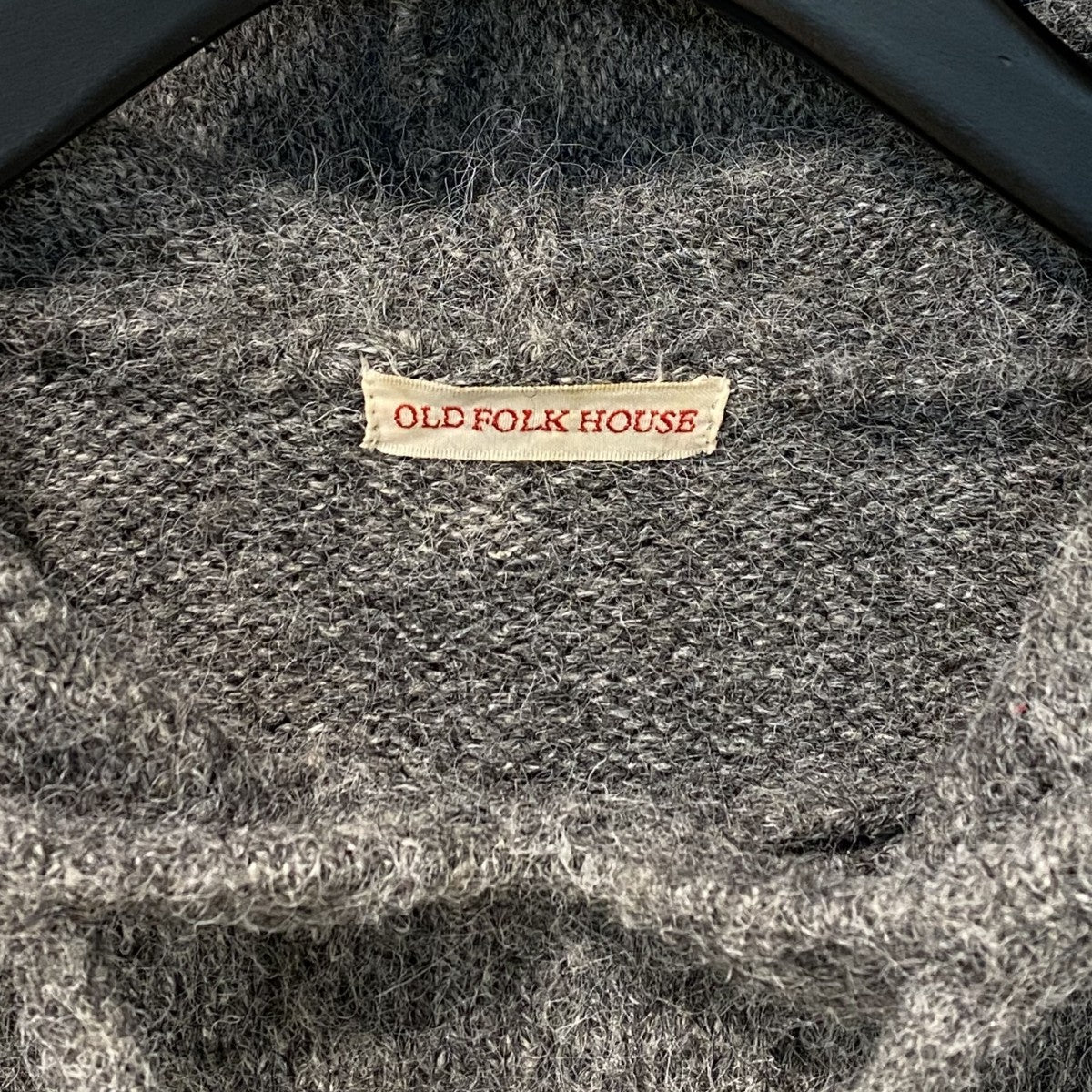 OLD FOLK HOUSE 24AWPet-Hoodieペットフーディ加工ショート丈Knitニットフーディパーカー 古着・中古-4枚目のアイテム画像