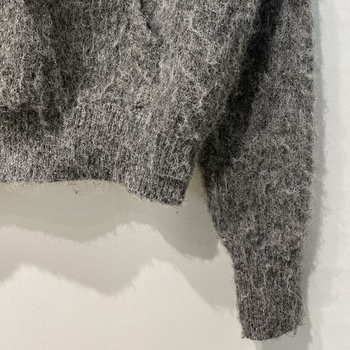 OLD FOLK HOUSE 24AWPet-Hoodieペットフーディ加工ショート丈Knitニットフーディパーカー 古着・中古-5枚目のアイテム画像