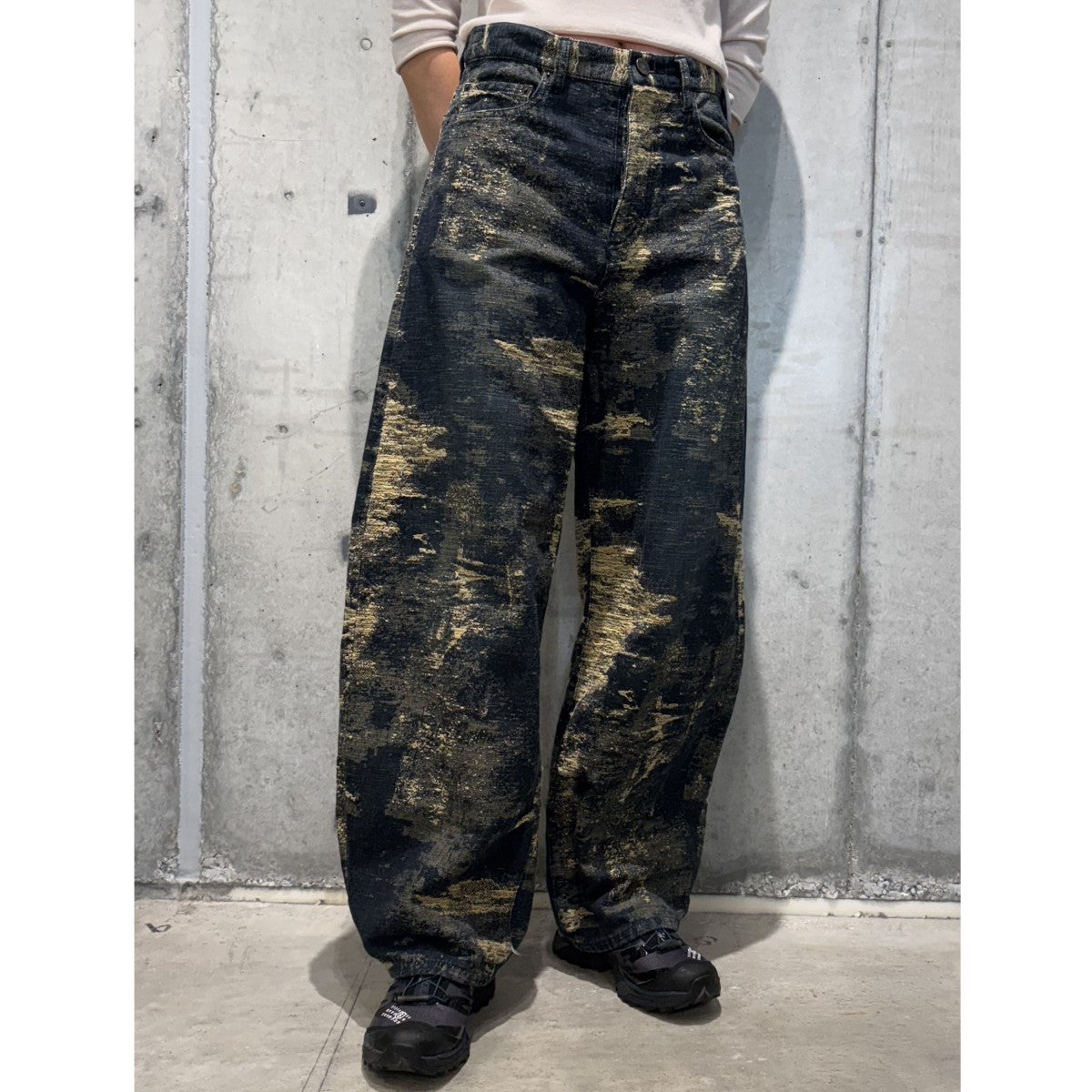TAAKK 25AWDesign Trousers加工バギーデニムパンツTA25AW-PT390 古着・中古-2枚目のアイテム画像