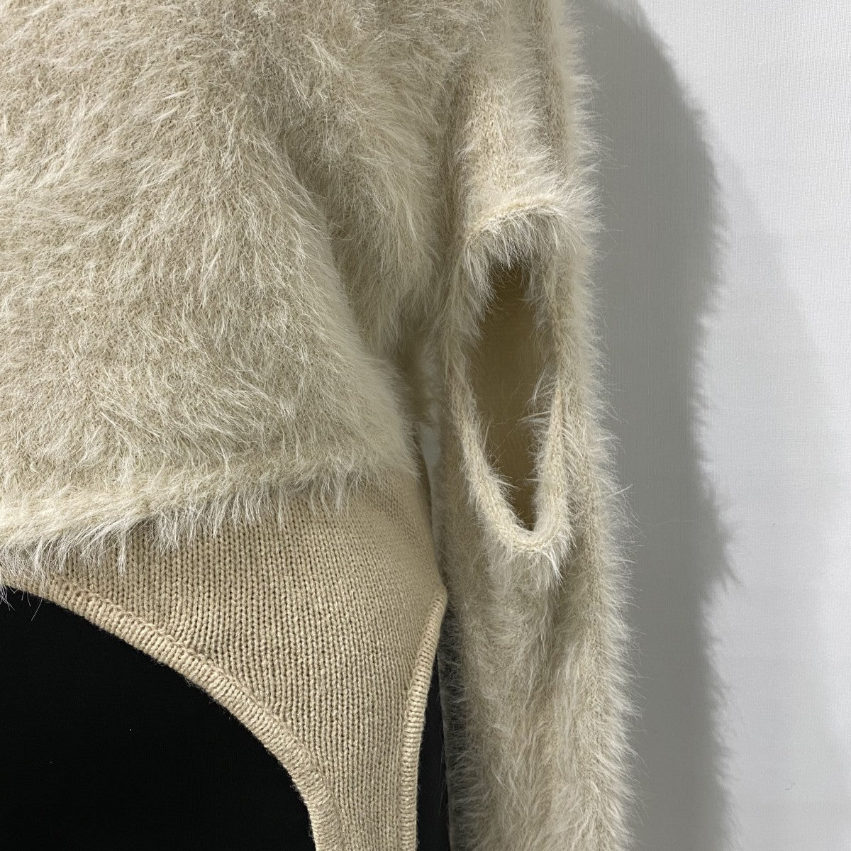 VIAVANDA 25AWDOCKING KNIT TOPドッキングアシンメトリーニットトップス 古着・中古-5枚目のアイテム画像