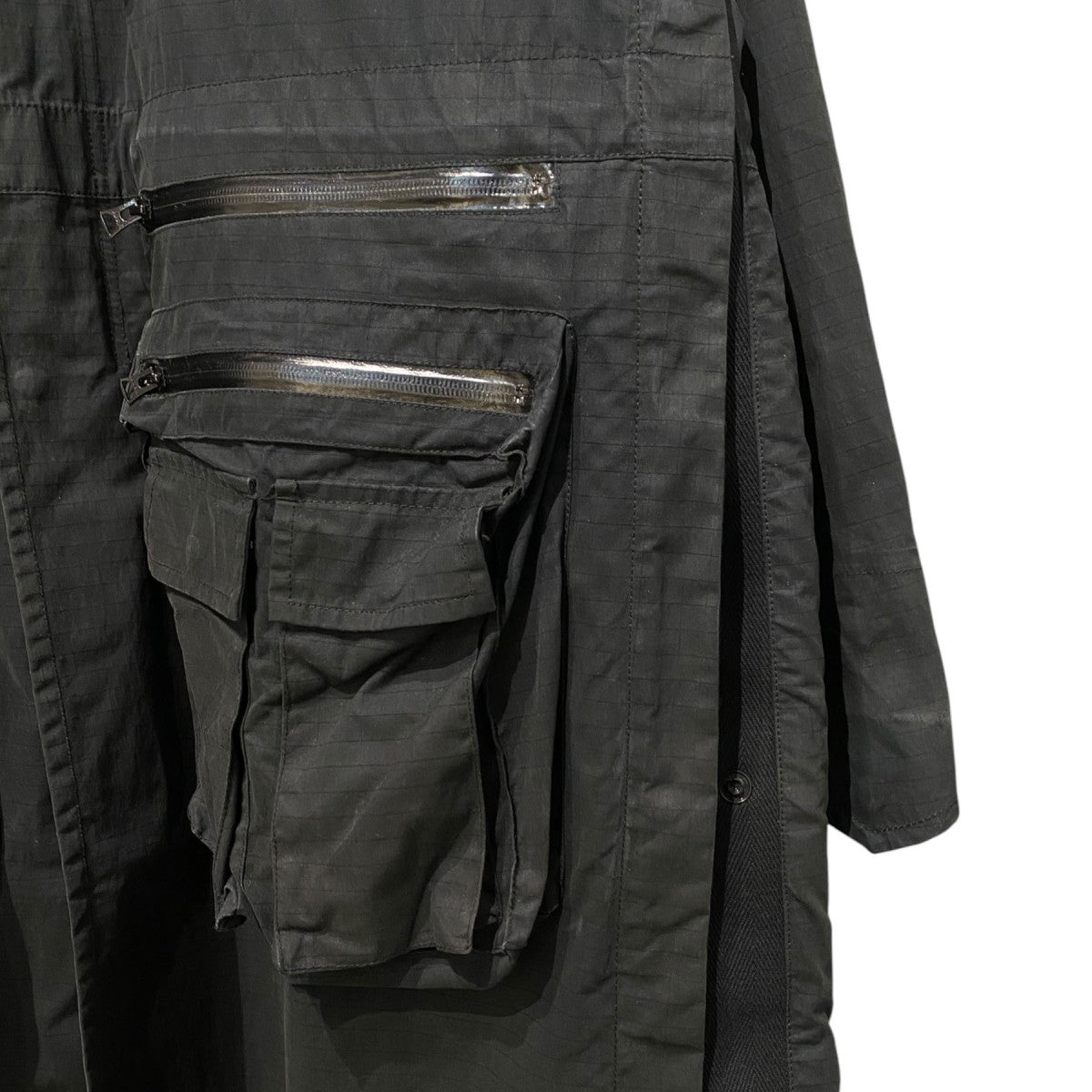 sacai Olmetex Rip Stop Blousonオルメテックスミリタリーマルチポケットミリタリーリップストップブルゾンコート23-03186M 古着・中古-5枚目のアイテム画像