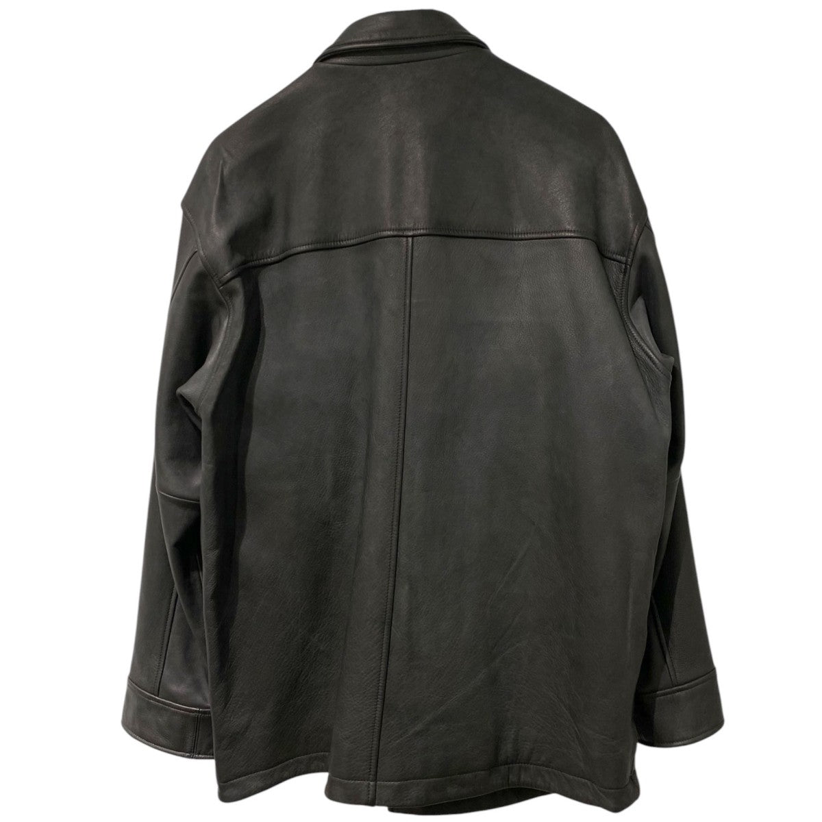 OVY 063 Waterproof Calf Leather Car Coat防水カーフレザーカーコート 古着・中古-3枚目のアイテム画像