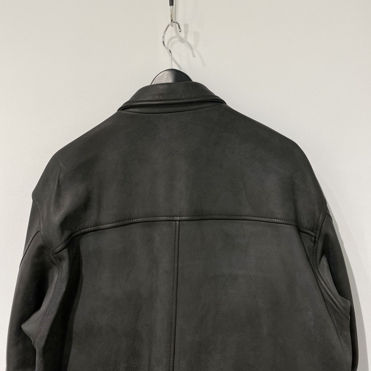 OVY 063 Waterproof Calf Leather Car Coat防水カーフレザーカーコート 古着・中古-7枚目のアイテム画像
