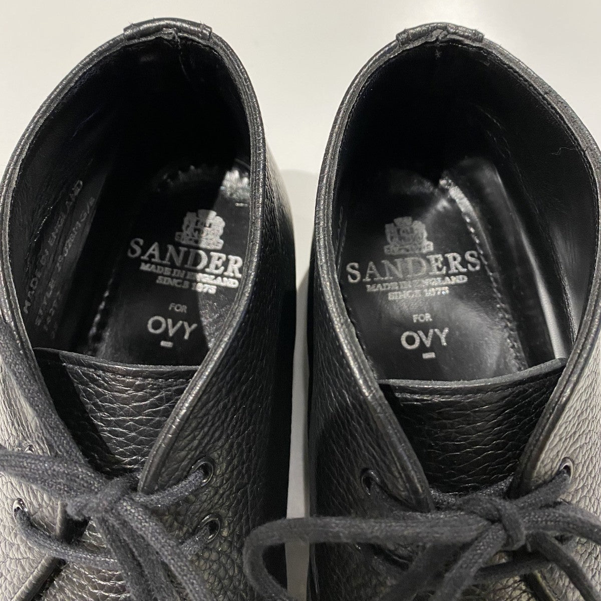 OVY×Sanders Chukka Boot by OVYソフトグレインレザーシボ革チャッカブーツ 古着・中古-6枚目のアイテム画像