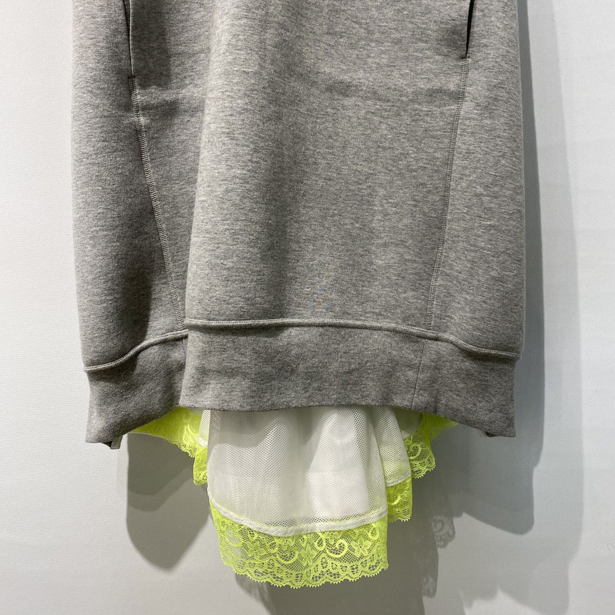 sacai×NIKE 15SSTECH FLEECE DRESSテックフリーススウェットドッキングワンピースドレス15-02389 古着・中古-4枚目のアイテム画像