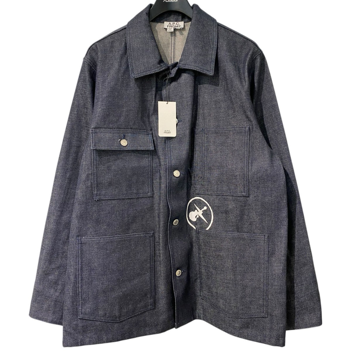 A．P．C．×FRAGMENT DESIGN 26SSGRAND JACK JACKET＆SALLY JEANSデニムジャケットカバーオール＆デニムパンツ セット 古着・中古-3枚目のアイテム画像