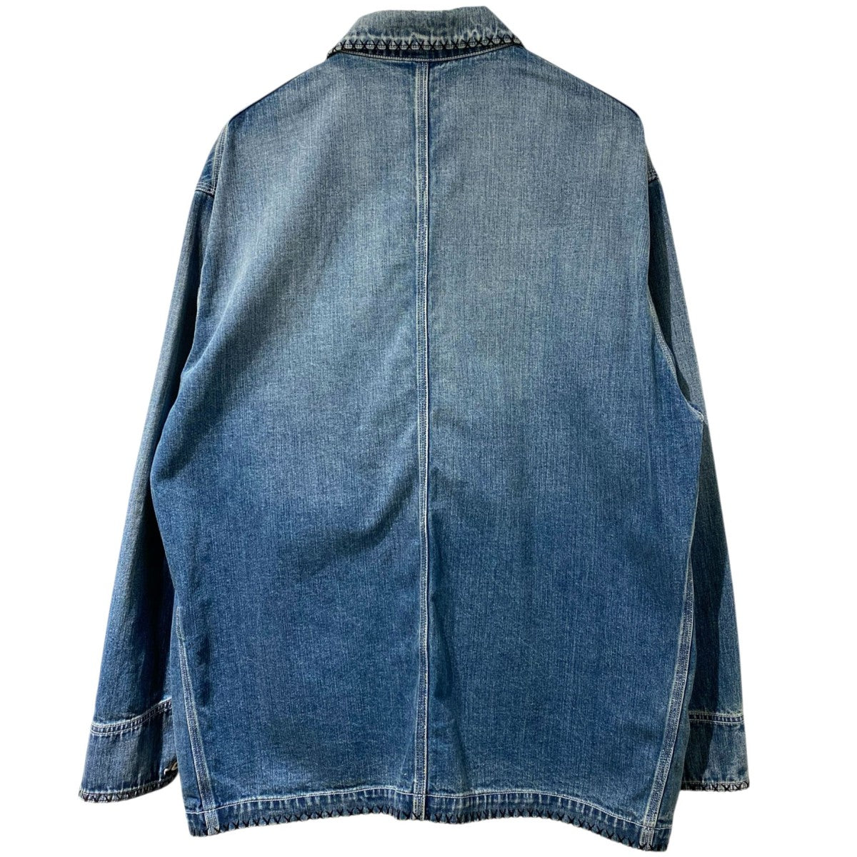 KHOKI 26SSHAND-EMBROIDERED DENIM COVERALLハンドメイド刺繍デニムカバーオール 古着・中古-3枚目のアイテム画像