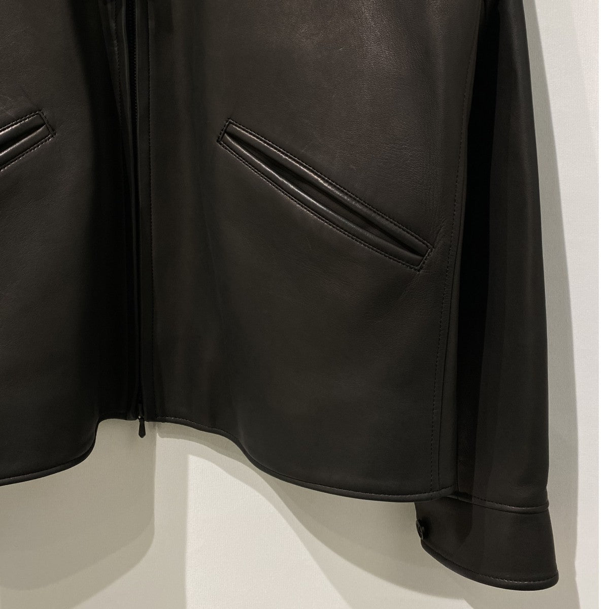 blurhms 25AWLamb Leather Zip Short JacketラムレザーZIPショートジャケット 古着・中古-5枚目のアイテム画像