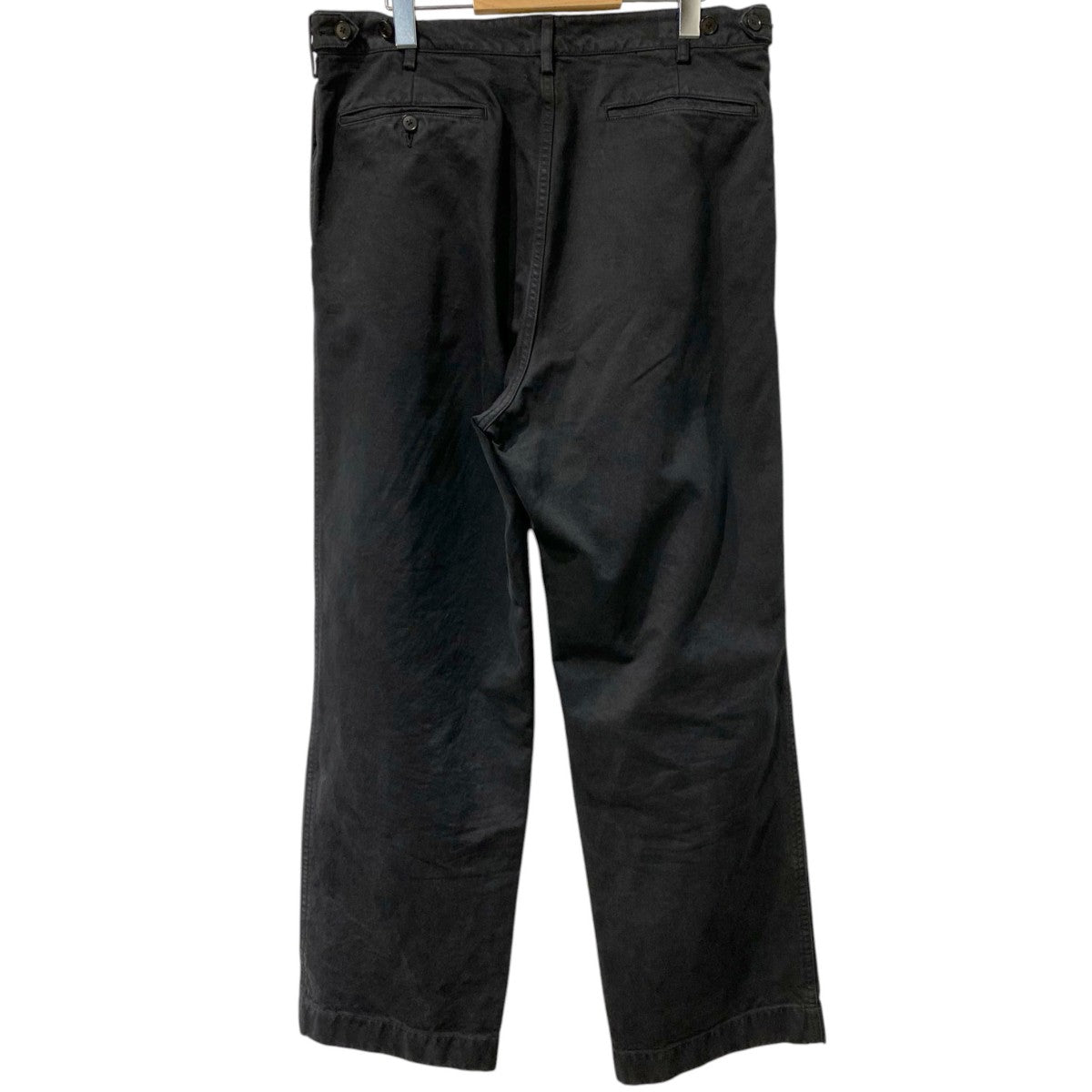 AURALEE 26AWGarment-Dyed Finx Chino One-Tuck Wide PantsガーメントダイVintageヴィンテージ加工チノワンタックワイドパンツ 古着・中古-3枚目のアイテム画像