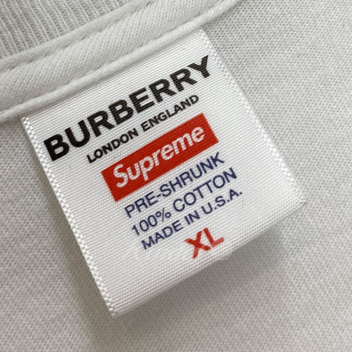 Supreme × Burberry 2022SS Box Logo Tee ボックスロゴ Tシャツ ホワイト サイズ  XL｜【公式】カインドオルオンライン ブランド古着・中古通販【kindal】