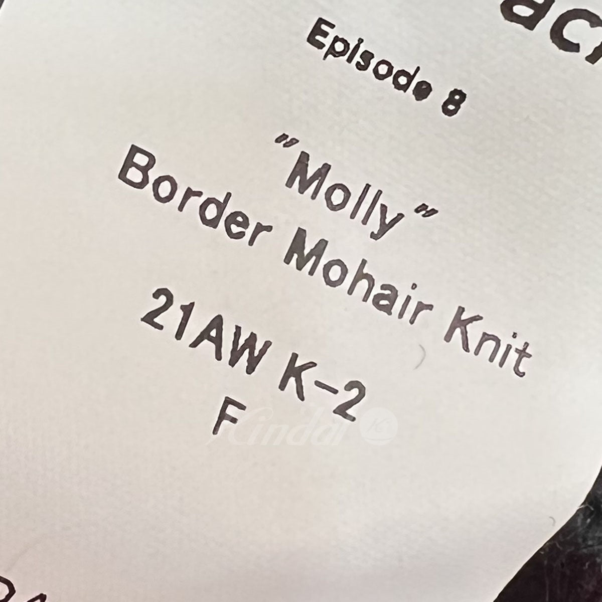 21AWMolly Border Mohair Knitモヘヤボーダーニットセーター
