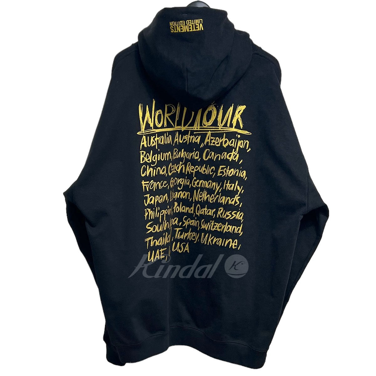 VETEMENTS(ヴェトモン) 2022SS WORLD TOUR HOODIE